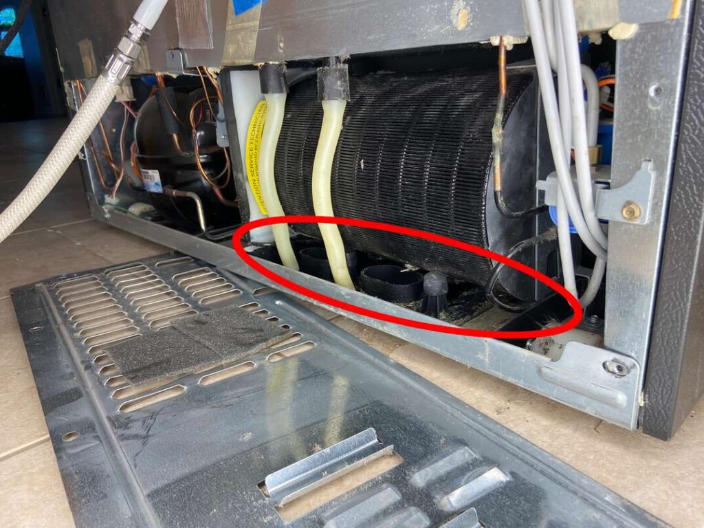 Full or Cracked Drain Pan Full or Cracked Drain Pan